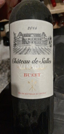 Lounais-Ranska Buzet Château Salles d'Artagnan 2016