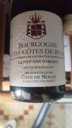 Bourgogne Không được chỉ định Cave de Nolay La Fontaine d'Argent 2021