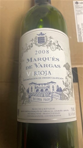 La Rioja Rioja Marqués de Vargas Hacienda Prado Lagar 2008