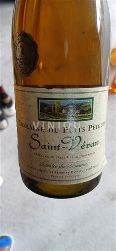 Wines Blanc sec Domaine Puits Pégoux 2005 France Burgundy Saint-Véran AOC