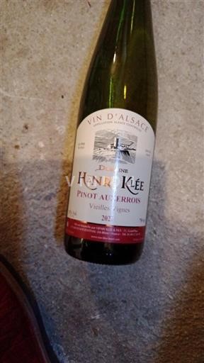Alsácia Domaine Henri Klee Vieilles Vignes 2021