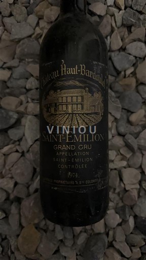 Wines Rouge sec Château Haut-Bardon 1974 France Bordeaux Saint-Émilion AOC Grand Cru