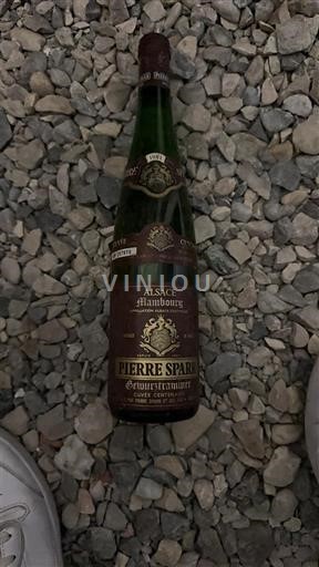 Alsace Ikke specificeret Grand Cru Pierre Sparr Mambourg 1981