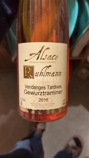 Alsace Ikke specificeret Vendanges Tardives Ruhlmann 2018