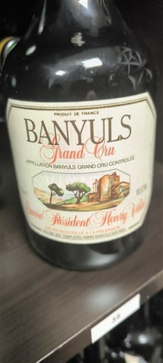 Roussillon Banyuls Grand Cru Cave de l'Abbé Rous Président Henry Vidal 1998