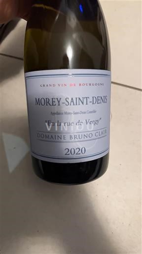 Burgundsko Morey-saint-denis Domaine Bruno Clair En la rue de Vergy 2020