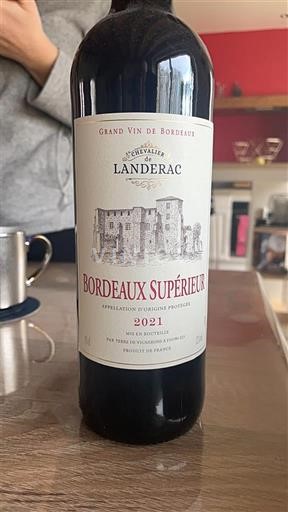 Bordeaux Bordeaux Supérieur Chevalier Landerac 2021