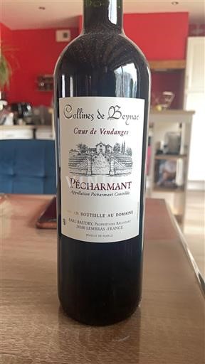 Sudoeste Pécharmant Collines de Beynac Cœur de Vendanges Sin añada