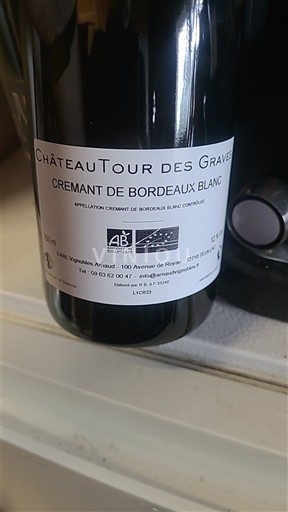 Bordeaux Crémant de Bordeaux Château Tour des Graves 2024