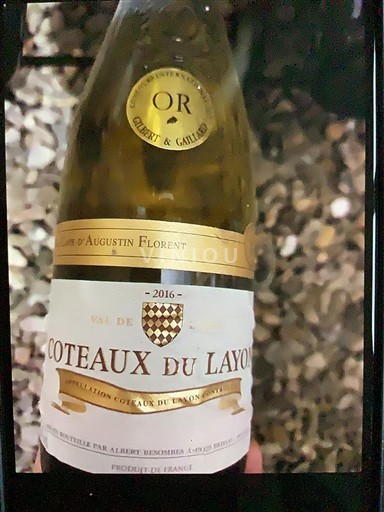 Wijnen Blanc moelleux Augustin Florent 2016 Frankrijk Loirevallei Coteaux du Layon AOC