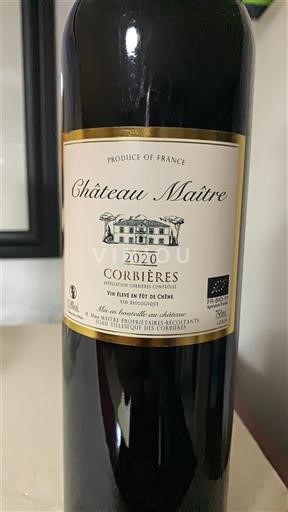Languedoc Corbières Château Maître 2020