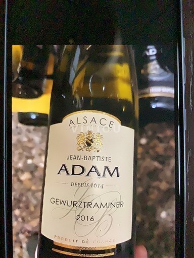 Alsace Jean-Baptiste Adam Gewurztraminer 2016