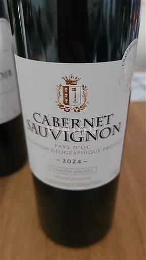 Linguadoca e Rossiglione Paese d'Oc Grande Réserve Cabernet sauvignon 2024
