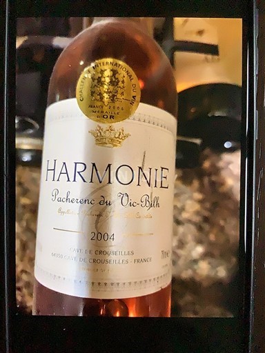 Sydvestfrankrig Pacherenc-du-vic-bilh Cave de Crouseilles Harmonie 2004