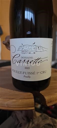 Borgoña Pouilly-fuissé Premier Cru Domaine Carrette Pouilly 2023