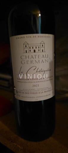 Bordeaux Castillon-côtes-de-bordeaux Château German La Chataîgneraie 2021