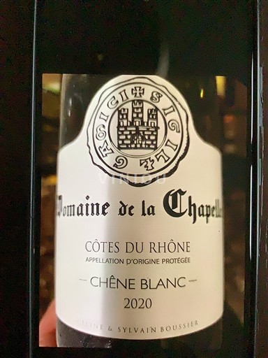 Valle del Rodano Côtes-du-Rhône Domaine La Chapelle Chêne Blanc 2020