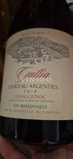 Linguadoca Château Argentiès Gallia 2018