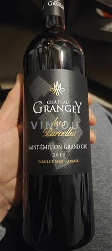 Bordeaux Saint-Émilion Grand Cru Grand Cru Château Grangey les 5 Parcelles 2019