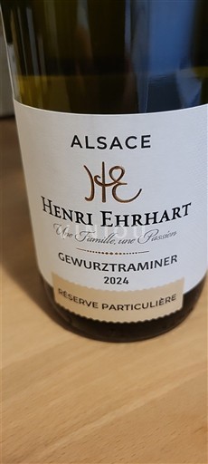 Alsazia Gewürztraminer Henri Ehrhart Réserve Particulière 2024