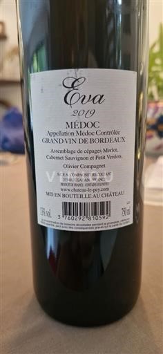 Bordeaux Médoc Château Le Pey Eva 2019