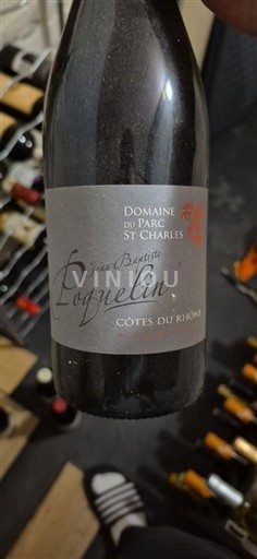 Rhônen laakso Côtes-du-rhône Domaine Parc St Charles Jean-Benoît Roquelin 2015