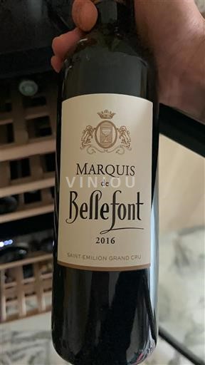 Bordeaux Saint-Émilion Grand Cru Grand Cru Bellesfont Marquis de Bellesfont 2016