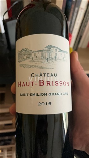 Bordeaux Saint-Émilion Grand Cru Grand Cru Château Haut-Brisson 2016
