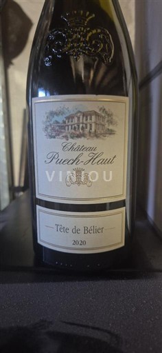 Víno Blanc demi-sec Tête de Bélier Château Puech-Haut 2020 Francie Languedoc AOC