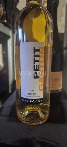 Tây Nam Gers Pacherenc du vic-bilh Petit Gaston 2018