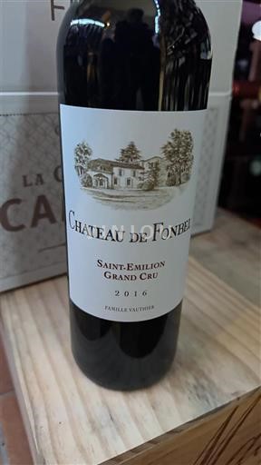 Bordeaux Saint-Émilion Grand Cru Grand Cru Château Fonbel 2016