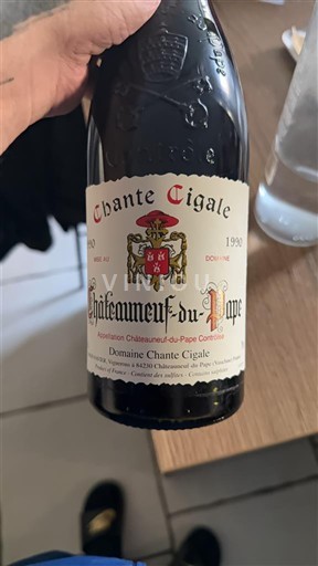 Lugina e Ronës Châteauneuf-du-Pape Domaine Chante Cigale 1990