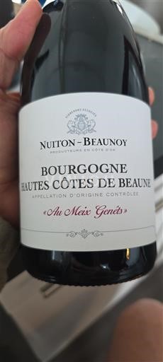 Burgundsko Nespecifikováno Nuiton-Beaunoy Au Miex Genêts 2021