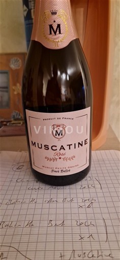 Languedoc Muscat-de-frontignan Muscatine Rosé Không niên vụ
