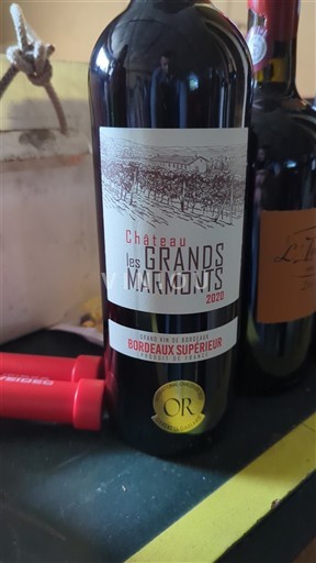 Bordeaux Bordeaux Supérieur Château Les Grands Marmonts 2020