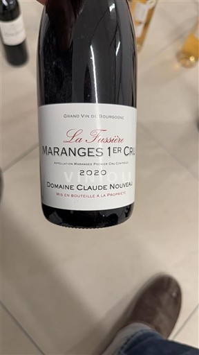 Burgundia Maranges Premier Cru Domaine Claude Nouveau La Fussière 2020