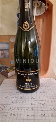 Šumivá vína Blanc brut Domaine Haut-Pressoir Non millésimé Francie Údolí Loiry Anjou AOC