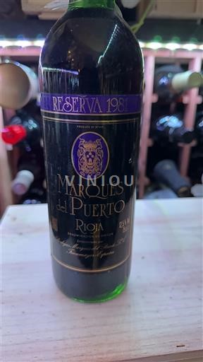 La Rioja Rioja Marqués del Puerto Reserva 1981