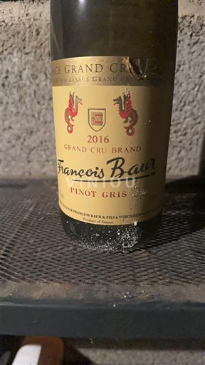 Alsace Pinot xám Grand Cru François Baur 2016