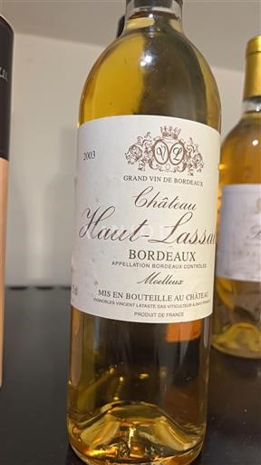 Wines Blanc moelleux Château Haut-Lassalle 2003 France Bordeaux AOC