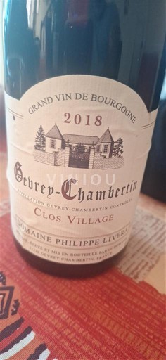 Burgundi Gevrey-Chambertin Grand Cru Domaine Philippe Livera clos village 2018