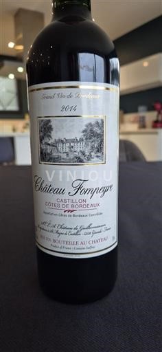 Bordeaux Castillon-côtes-de-bordeaux Château Fonpeyret 2014