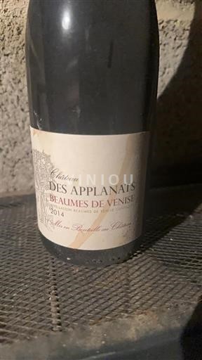 Rhône-dalen Beaumes de Venise Château S Applanats 2014