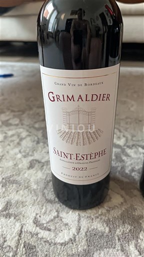 Bordeaux Saint-Estèphe Grimaldier 2022