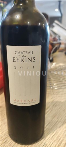 Bordeaux Margaux Château S Eyrins 2011