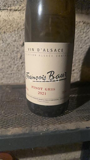 Alsace Pinot xám François Baur 2021