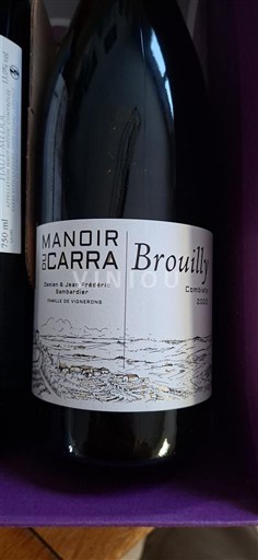 Beaujolais Brouilly Manoir du Carra Icke årgångsbetecknad