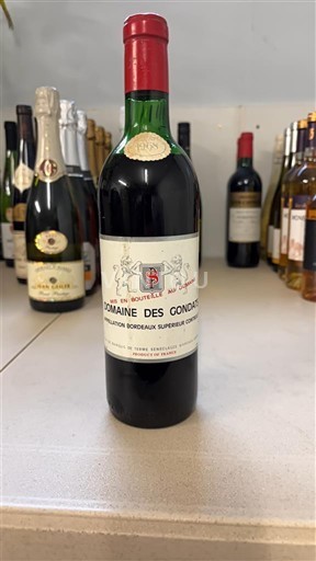 Wines Rouge sec Domaine S Gondats 1968 France Bordeaux Bordeaux Supérieur AOC