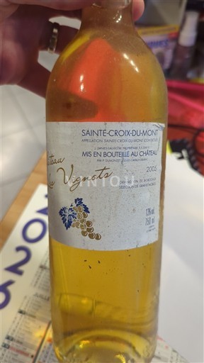 Wines Blanc moelleux Château Les Vignots 2005 France Bordeaux Sainte-Croix-Du-Mont AOC