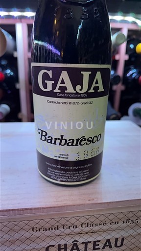 Piedmont Wines Barbaresco Gaja 1968